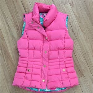 Lilly Pulitzer Pink Puffer Vest